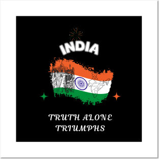 India Pride, Truth alone triumphs Posters and Art